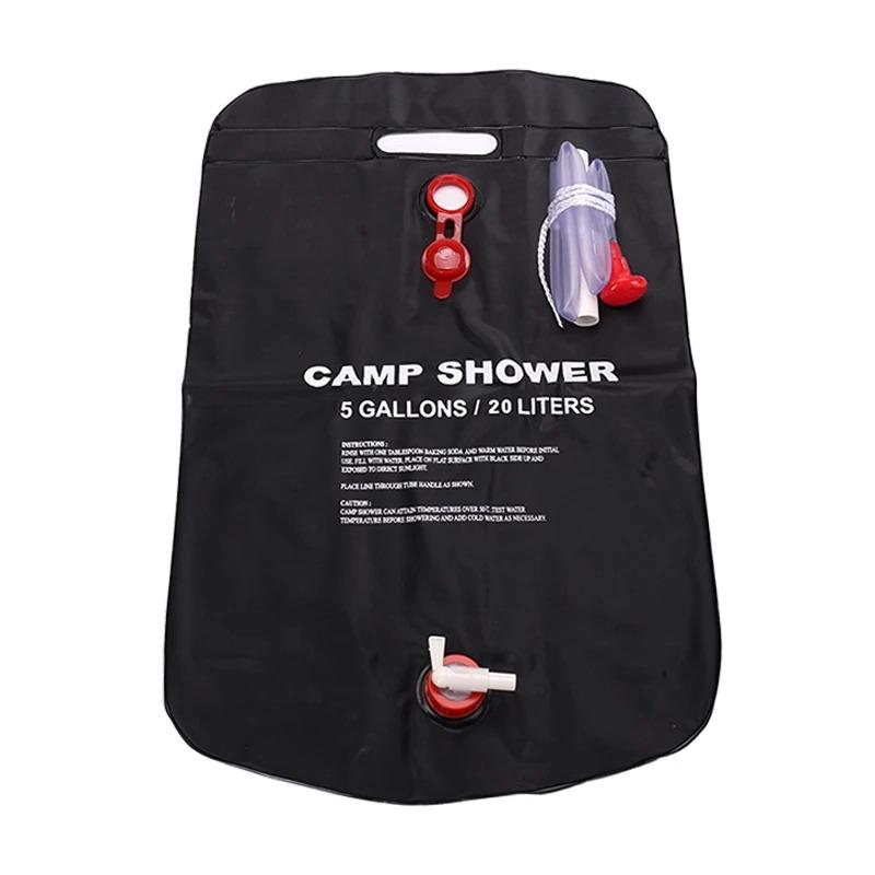 Outdoor Shower Bags 20/40L Foldable Solar Shower Bag Outdoor Bath Water Bag Camping Sun Compact Heated Water Shower Bags
