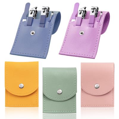 7-teiliges Nagelknipser-Set mit Ohrstöpsel, Nagelfeile, Pinzette und Nagelhautschieber für Maniküre und Pediküre