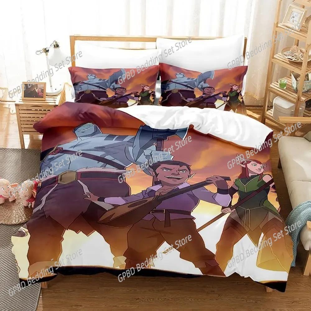 Legend Of Vox Machina Game Bedding Set Bedroom Soft Modern Bedspreads Comefortable Duvet Cover Quilt Cover And Pillowcase