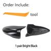Carbon Fiber Style Black Rearview Side Mirror Cover Cap for VW JETTA MK6 Volkswagen Passat B7 Scirocco Beetle CC Eos Replacement