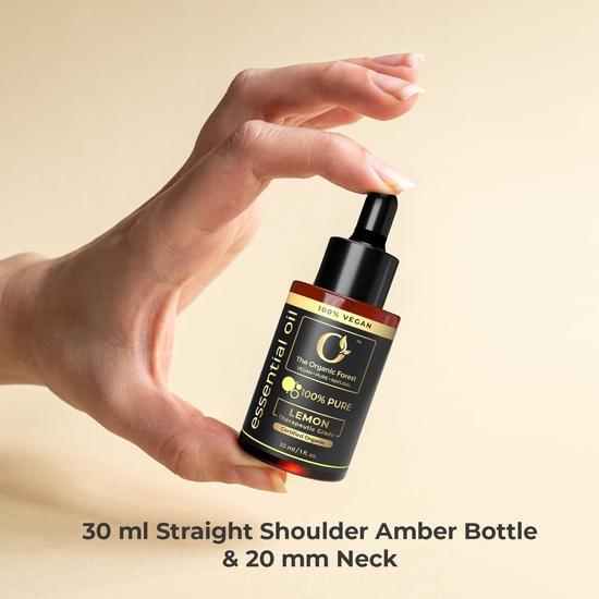 100% Plant Based Lemon Essential Oil for Skin, Hair, Diffusers & Aromatherapy | Pure and Natural Lemon Oil for Acne, Skin Care & Cleaning