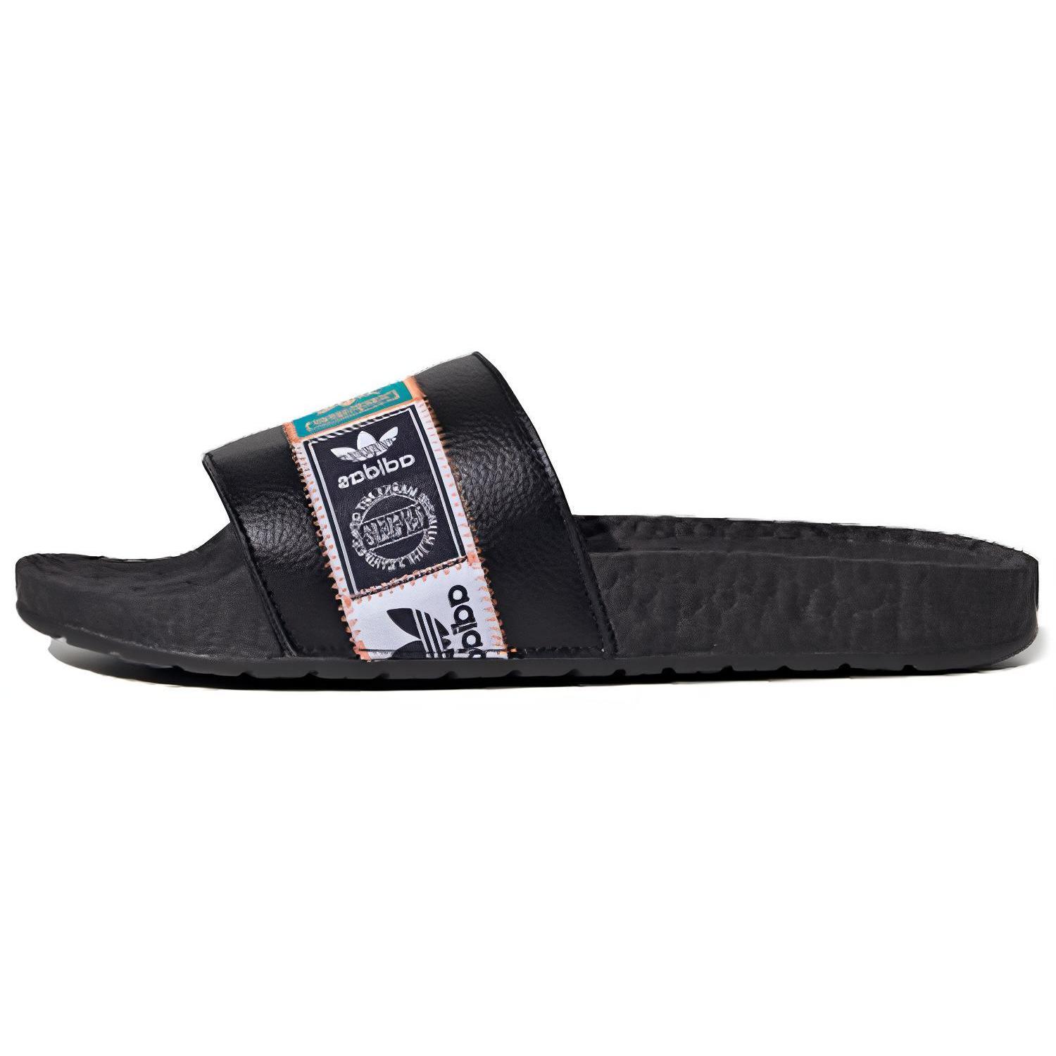 

Adidas Originals Adilette Boost Printing Unisex Slippers Green Black FX7478 43