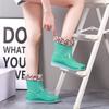 New non-slip waterproof flat-bottomed fashion rain boots for women, medium tube fashion for women, adult thick-soled rain shoes for women