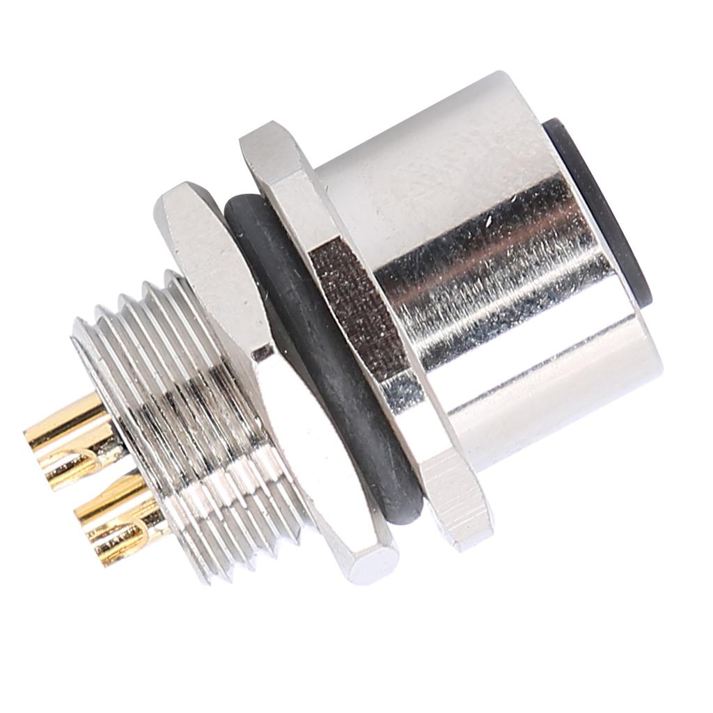 Waterproof Connector Thread Panel Front Mounting Socket Electrical Circuit Accessories M12?B?S4