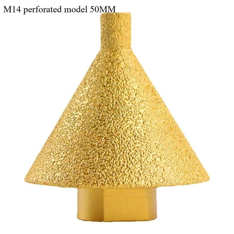 M14 Thread Diamond Beveling Chamfer Bit 38/50mm Cone Punching Expanding Drill Bit Grinding Wheel Ceramic Tile Chamferer