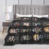 Dead by Daylights Charaktere Weiche Decke Studenten Plüsch Überwurfdecke Lustige Couch Bett Flanell Bettdecke Sofa Bettbezug