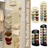 6/12 Grid Felt Hat Storage Hanging Bag Baseball Cap Saving Accessories Organizer Holder Space Hanger Rack Storage Towel Clo T2F5