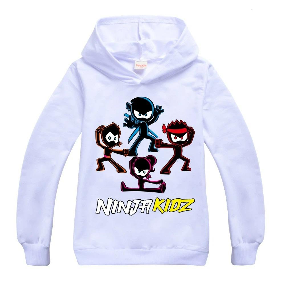 

Осенняя мода Женские худи с принтом НИНДЗЯ Детская одежда Толстовка Аниме Игра Пуловер Хип-хоп Подростковая толстовка 100