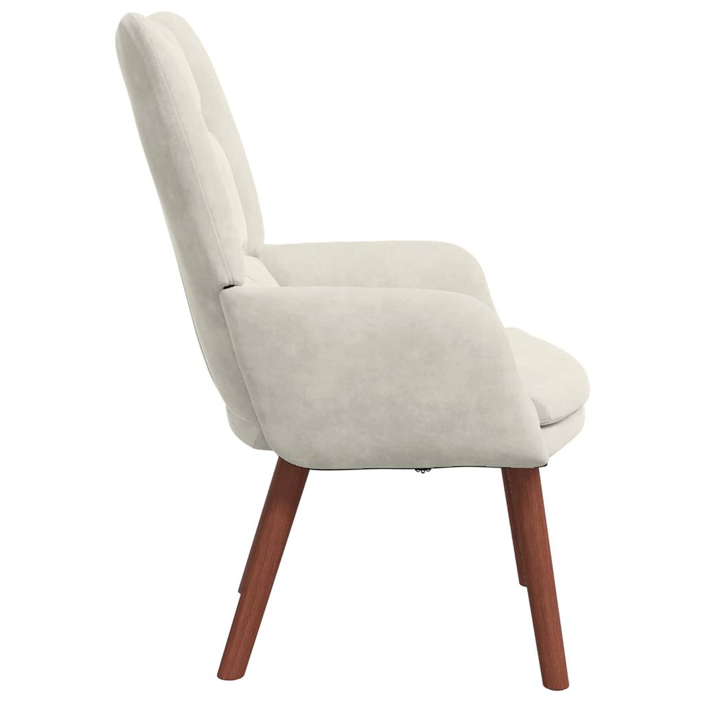 Armchair Cream 63 x 67 x 94 cm Velvet