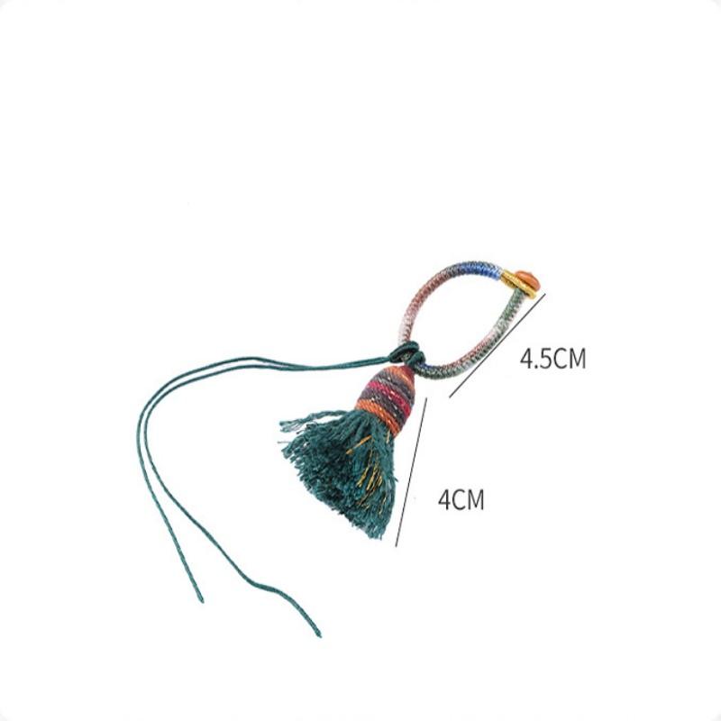 2Pcs Gradient Colorful Tassels DIY Pendant Crafts Clothing Decorative Curtain Bag Sewing Accessories Keychain Hanging Ornament