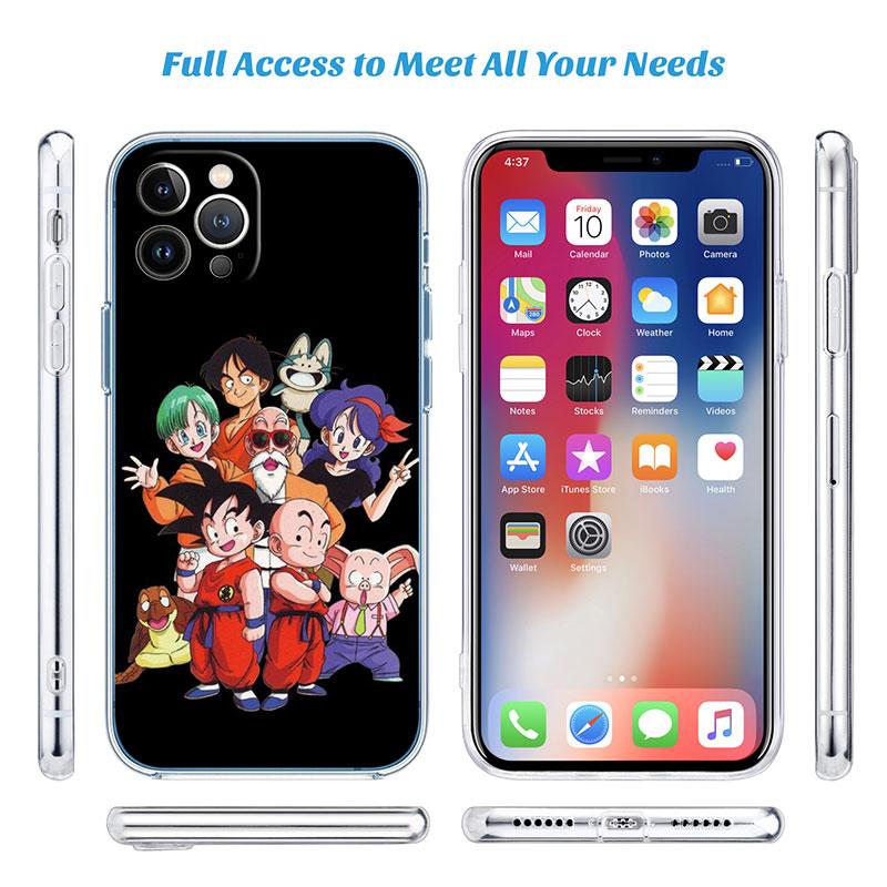 Dragon Ball Transparent Phone Case for Motorola Moto G10 G20 G30 G31 G32 G34 G35 G41 G42 G50 G51 G52 G55 G60 G60S