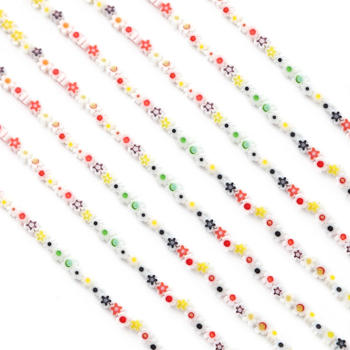 

Выберите цвет в форме цветка, цветные глазурованные бусины, стеклянный кулон для изготовления ювелирных изделий, браслет, ожерелье, серьги 4-5mm 45pcs