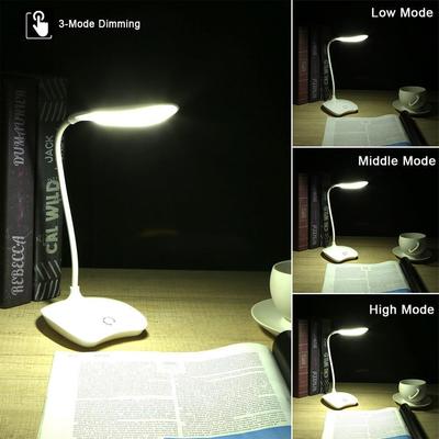 GZDL 14 LEDs Schreibtischlampen USB-Aufladung Leselicht Touch 3 Modi Flexible Tischlampe mit Klemme