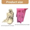 Versatile Silicone Mould for Merman Flower Pots Easy Demoulding Cement Planter Accessory for Enthusiasts Household