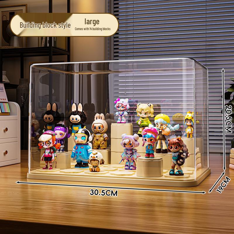 Clear Acrylic Action Figure Display Box & Blind Box Stand