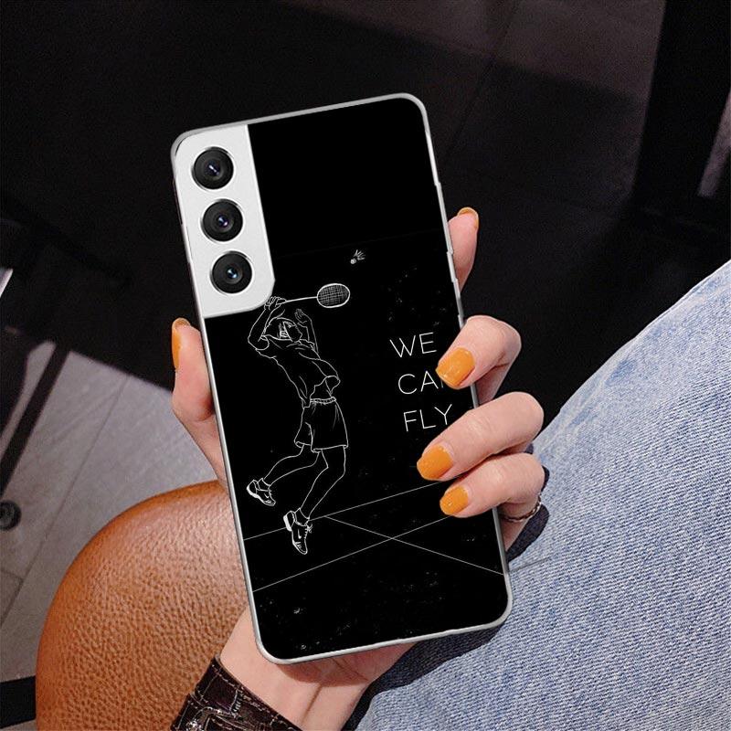 

Badminton Sport Phone Case For Samsung Galaxy S24 S25 Edge S26 Ultra S23 S22 S21 Plus S20 FE + Personalized Print Cover Galaxy S Samsung S25 Ultra