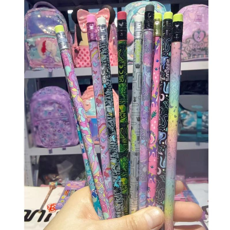 Smiggle Non-Toxic Cartoon HB Pencils for Primary School Kids HB