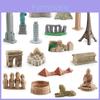 Great Wall Eiffel Tower Building Model Set Pvc Construction Toys For Collectors