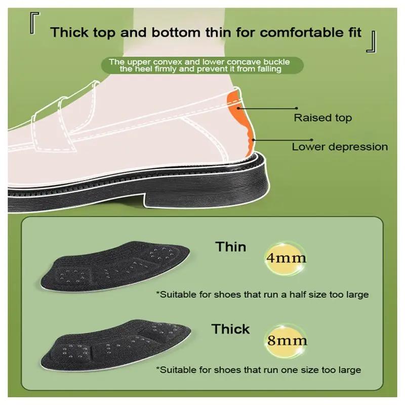 2PCS Sports Shoes Wear-resistant Footbed Heel Protector Adjustable Size Non-slip Heel Pads Foot Pain Relief Insoles