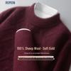 Men's Premium Wool Crew Neck Thermal Knit Sweater