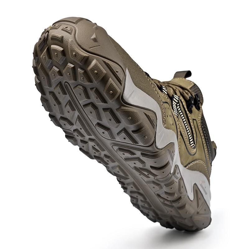 Mens Lightweight Hiking Boots Outdoor Trail Shoes Breathable Mesh Upper Durable Rubber Sole