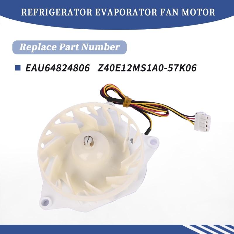 Quiet Refrigerator Evaporator Fan Motor for EAU64824806 Freezer Replacement Part Fridge Condenser Fan Motor Accessories