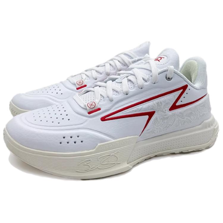 Li Ning Wade Generation Z Comfortable Minimalist Non-Slip Wear-Resistant Low-Top Basketball Shoes Men sneaker White ABPU039-1