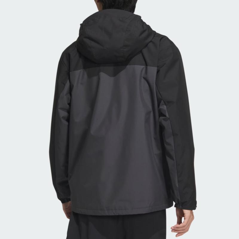 Adidas Three-In-One Fleece Jacket Unisex Jacket Solid-Dark-Gray JM9142