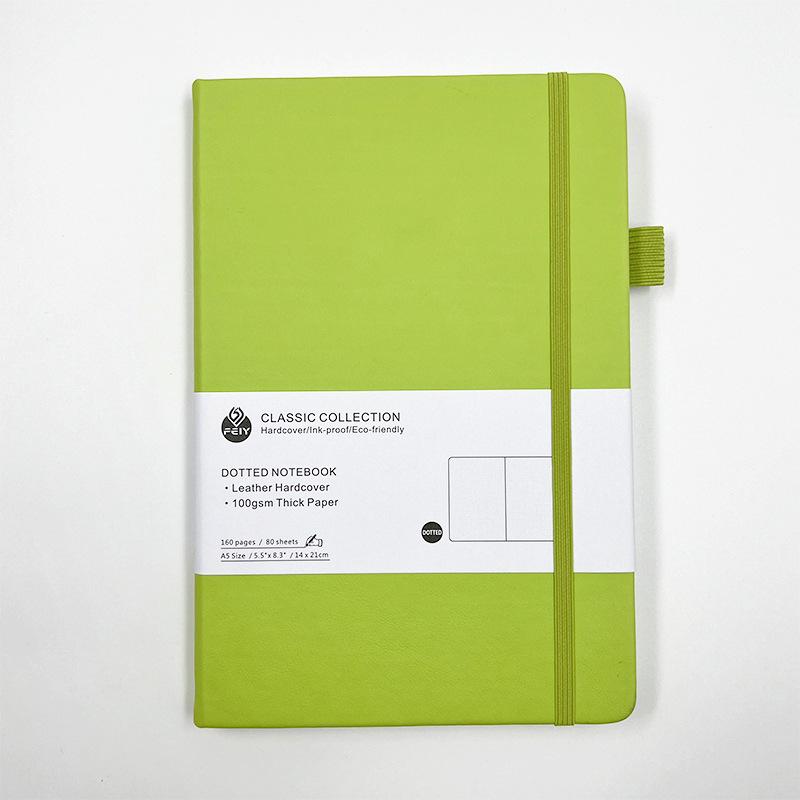A5 Dot Grid Notebook with Strap - Premium Office & Student Planner Diary