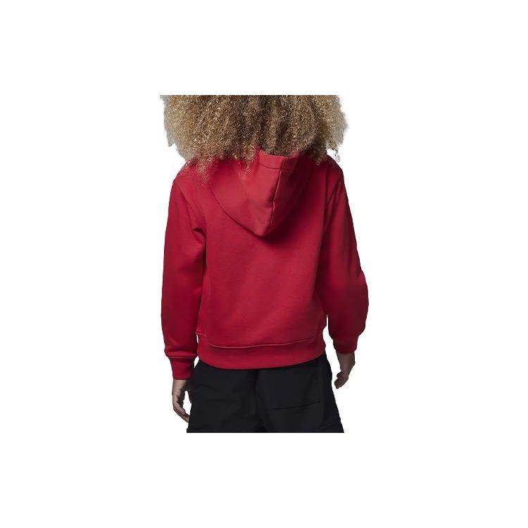Jordan Felpa con cappuccio casual in pile per bambini Top rossi FV3207-687