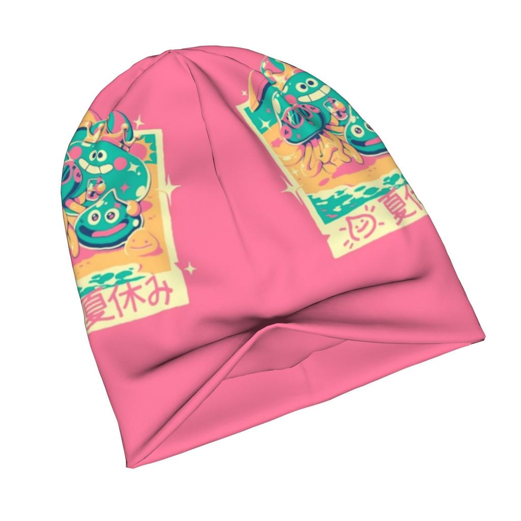 2D Flat Printing Summer Quest Knit Hat with Subtle Fashion Details Ideal for Adults Looking To Add Texture and Character To Cold-season Daily Wear, 2D