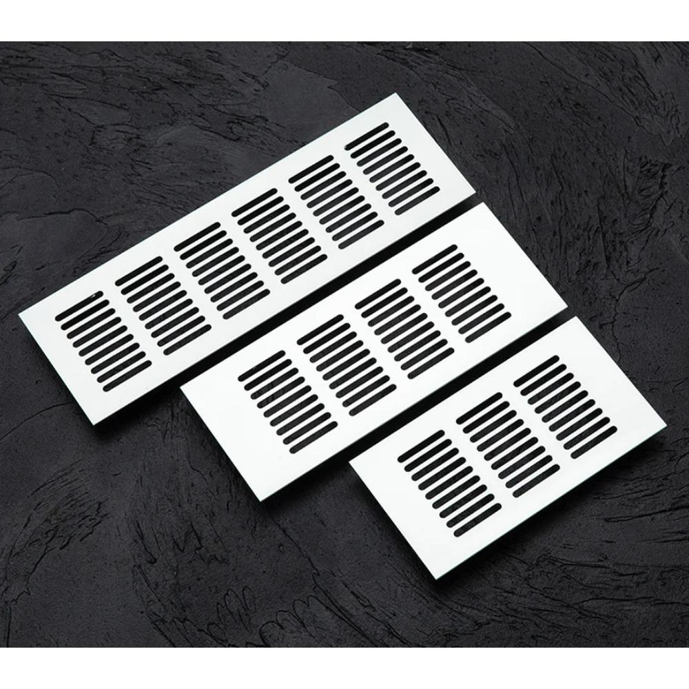 Griglie di Ventilazione Perforate in Lega di Alluminio, 50/80mm di Larghezza, Griglia di Ventilazione a Rete, Griglie di Ventilazione Perforate