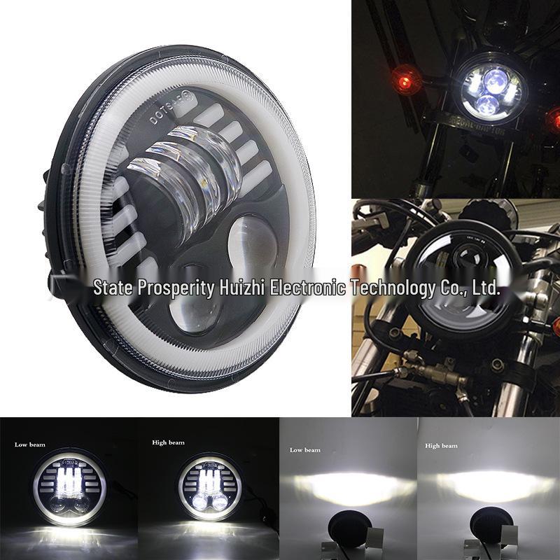 5.75" LED Streamer Headlight for Harley Motorcycle Modifications