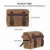 Vintage Men Motorcycle Backpack Waterproof Retro Rear Seat Bag Motocross Saddlebags Biker Side Bag Electric Vehicle Hanging Bag