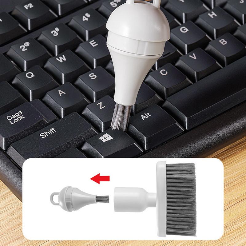 1/2Pcs Multifunctional Keyboard Cleaning Brush 2-In-1 Soft Bristle Dust Remover Tool Household Crevice Brush Window Gap Brush