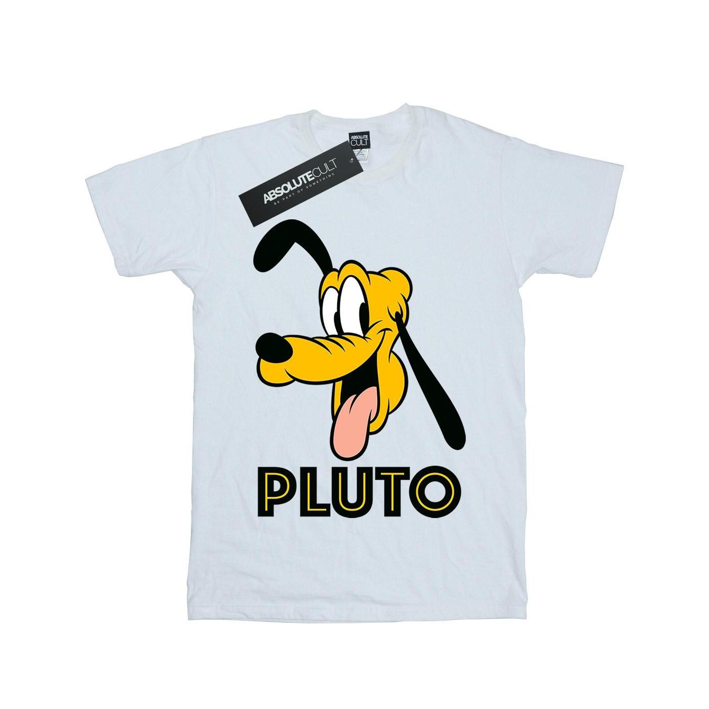 Disney Pluto Face T-shirt voor jongens 5-6 Years wit