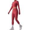 AL Alo Pnalo Yoga Set Womens Half-Zip Long Sleeve Crop Top High Waist Leggings Shorts Gym Workout Fitness Activewear