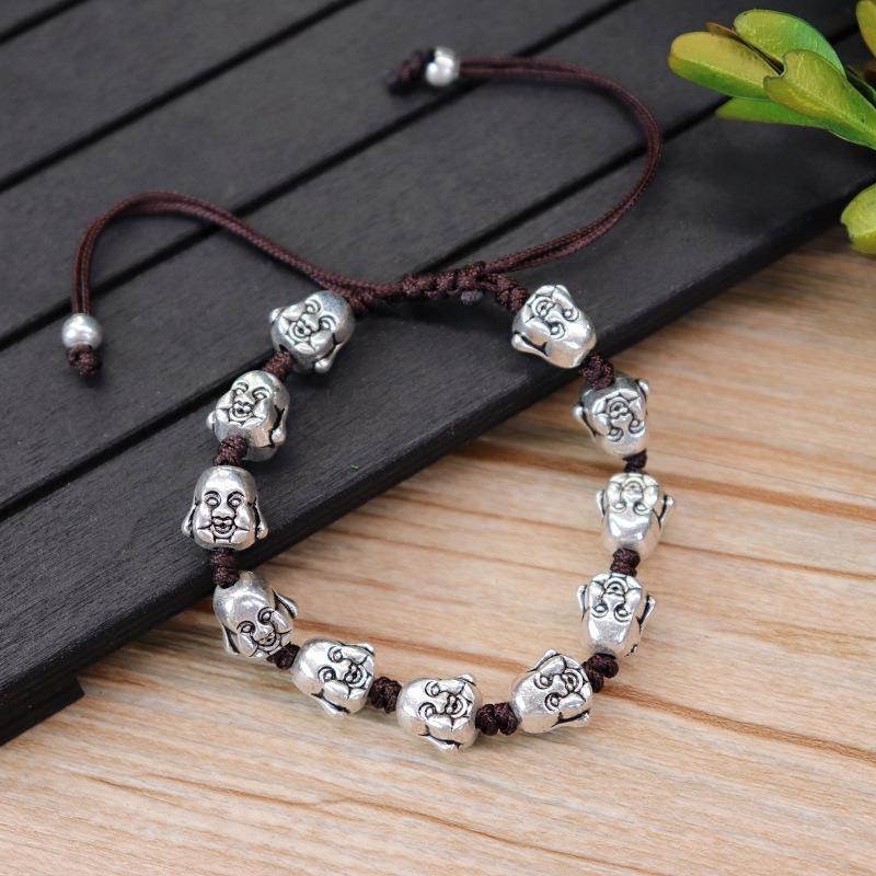 Hand-woven bracelets, retro and versatile for men and women, adjustable bracelets, small fish butterfly bracelets, accessories.