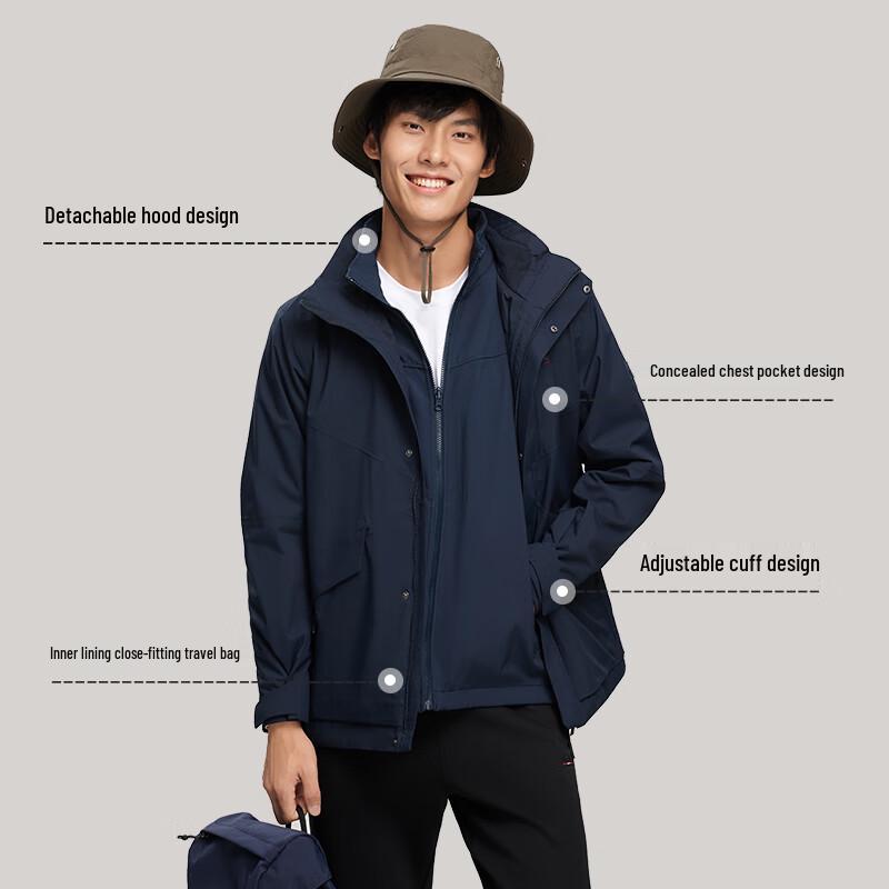 NORTHLAND Men's Rock Series 3-in-1 Outdoor Jacket