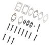 24pcs Exhaust Manifold Bolt Gasket Kit Metal Alloy Replacement for Dodge for Cummins 5.9L 12V