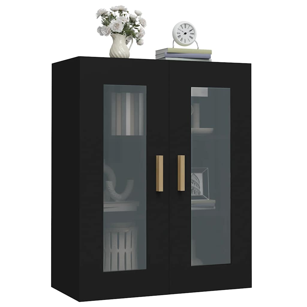 Hanging Cabinet Black 69.5 x 34 x 90 cm