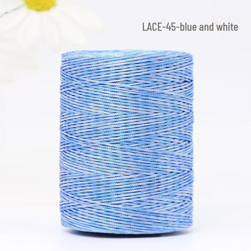 

1 мм разноцветные яркие нейлоновые плетеные нити для браслетов/сумок/обуви 45 pieces белый/синий