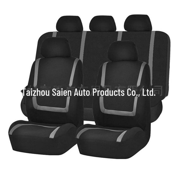 9-Piece Universal Car Seat Cover Set - Polyester Mesh