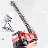 Fire Truck Toy With Alloy Material And Pullback Control For Kids Playroom