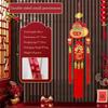 Red New Year Gold Hanging Ornament Fu character Felt Fu Character Door Hanging Luck Chinese knot Fruit Lucky Bag Pendant