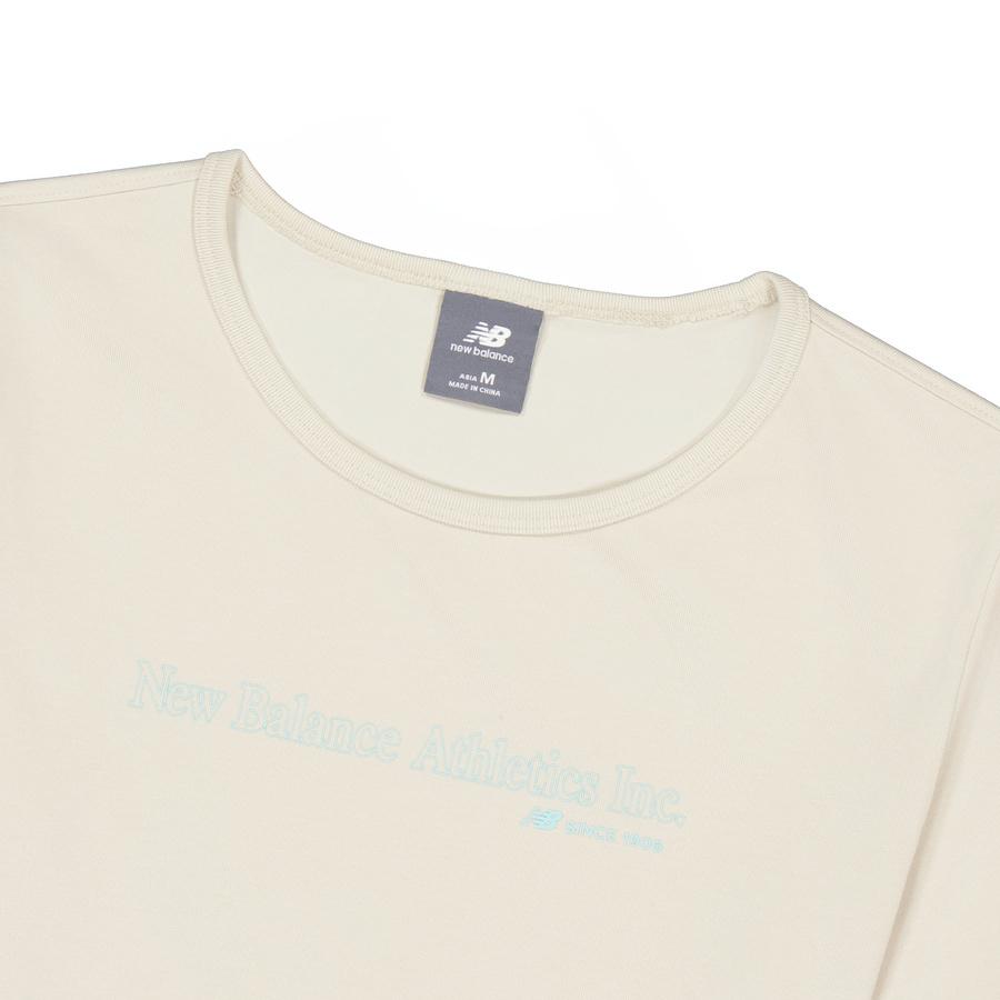 New Balance Drop Shoulder Sleeve T Shirt Women's Beige NEE36062-LBE