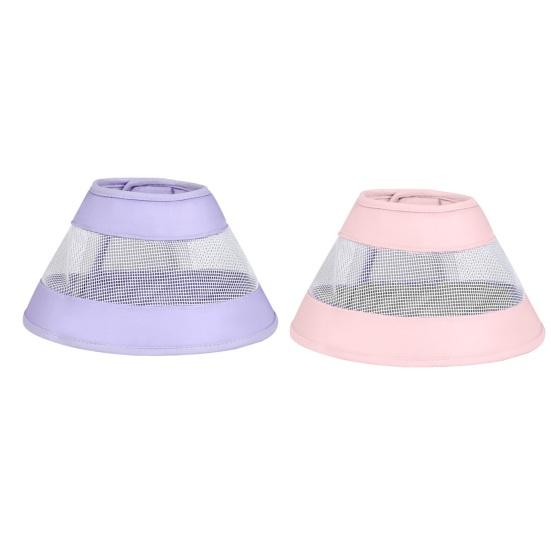 Yousheng Kočičí rekonvalescenční límec Síťované prošívání Měkký prodyšný Proti poškrábání Bavlněný Kočičí krční kuželový límec Potřeby pro domácí mazlíčky