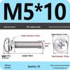 304 Stainless Steel Phillips Round Head Screw with Flat Washer M3/M4/M5/M6