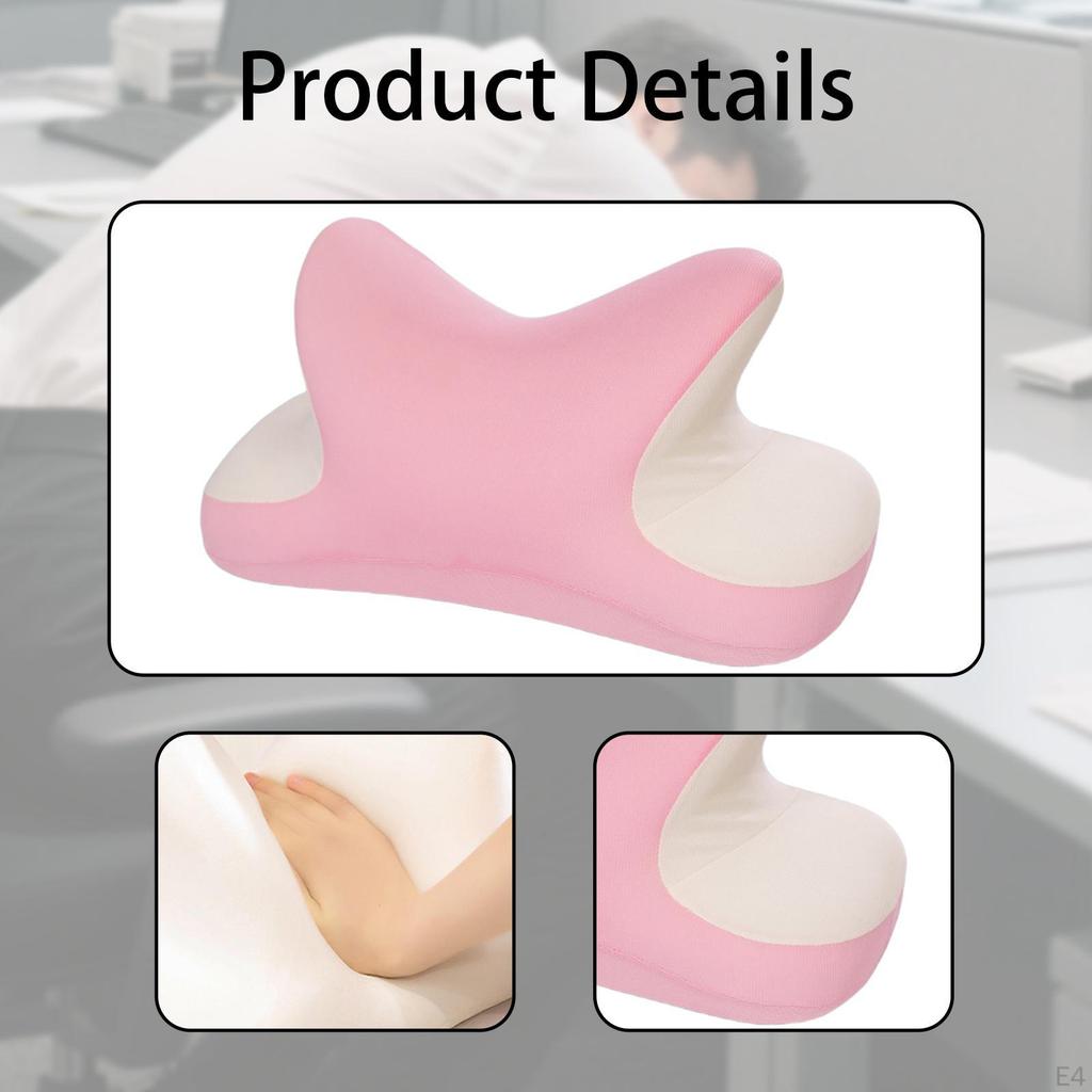 Office Nap Pillow Elegant Neck Support Ice Silk Desk Sleeping Napping Green