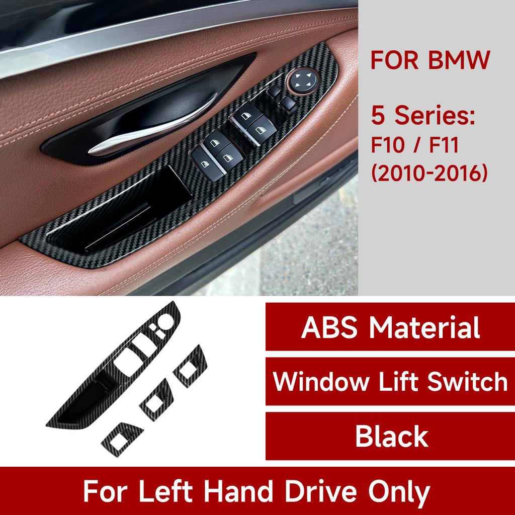 WDV25 For BMW 5 Series F10 F11 (2010-2016) Trim Accessories. Car Center Console Dashboard Gear Shift Panel. Carbon Fiber ABS Sticker.